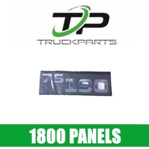 DOOR BADGE "75/190" CHROME