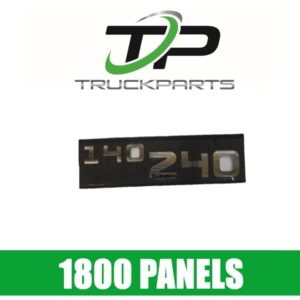 DOOR BADGE "140/240" CHROME
