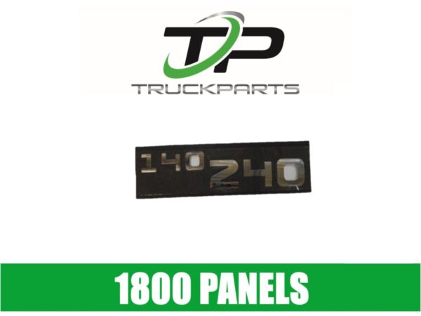 DOOR BADGE "140/240" CHROME