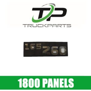 DOOR BADGE "165/260" CHROME
