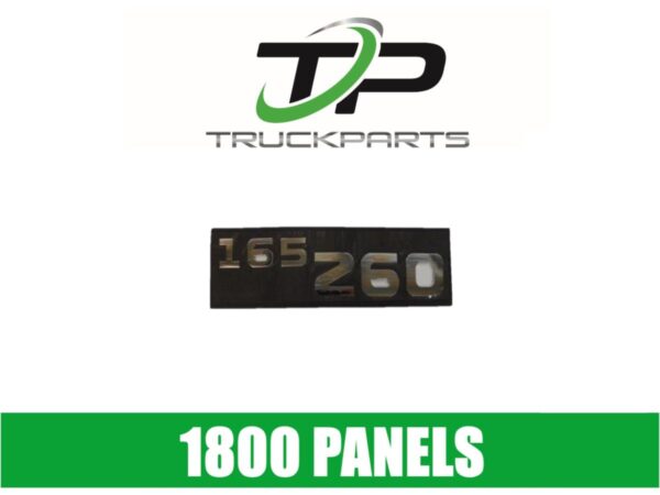 DOOR BADGE "165/260" CHROME