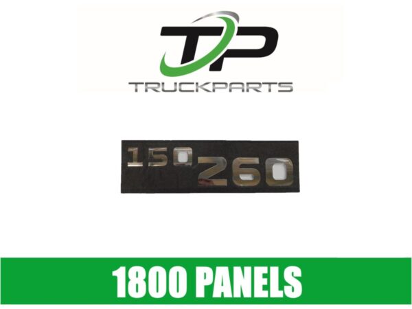 DOOR BADGE "150/260" CHROME